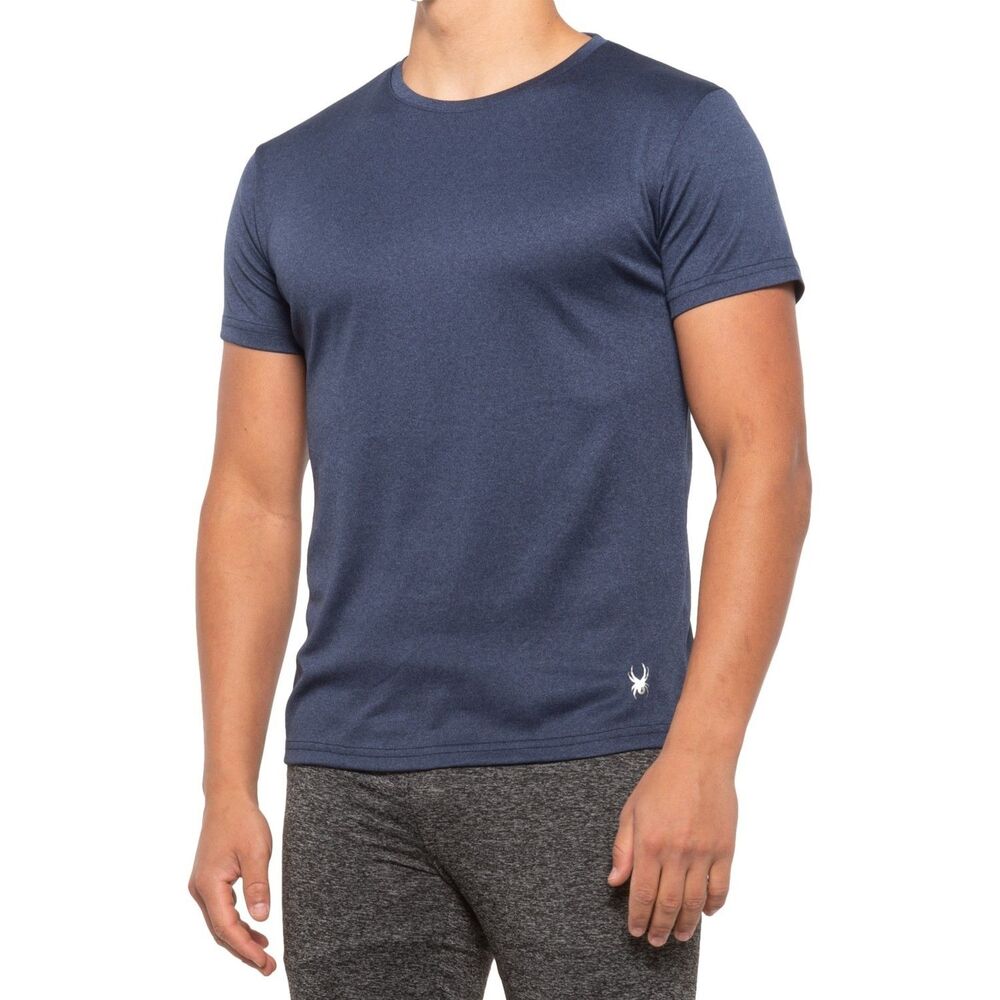 Spyder Crew Neck Exercise Activewear Running Gym Athletic T-shirt Men's Large